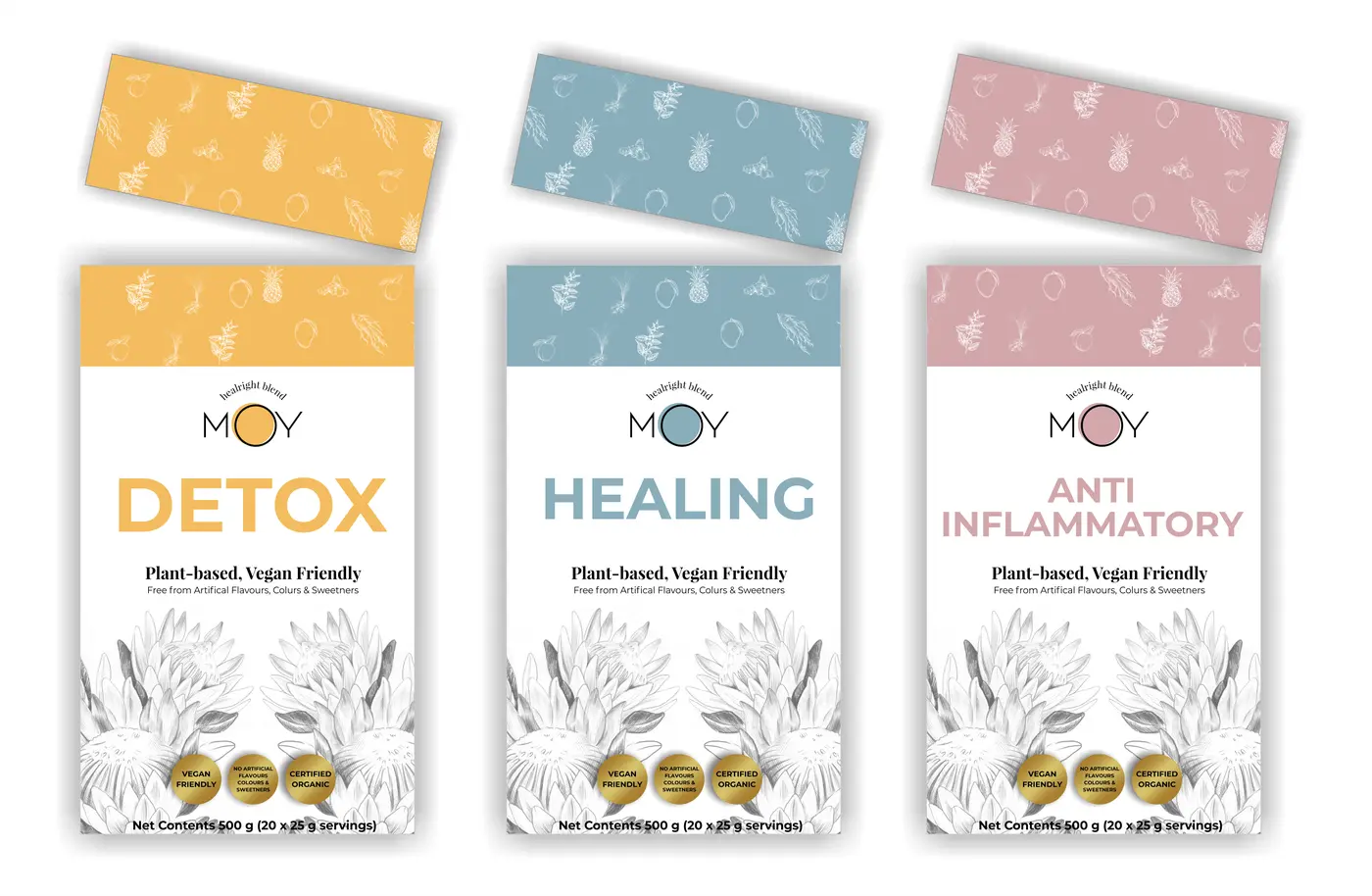 MOY Healright Blend packaging range
